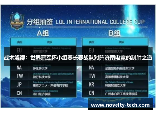 战术解读：世界冠军杯小组赛长春战队对阵济南电竞的制胜之道